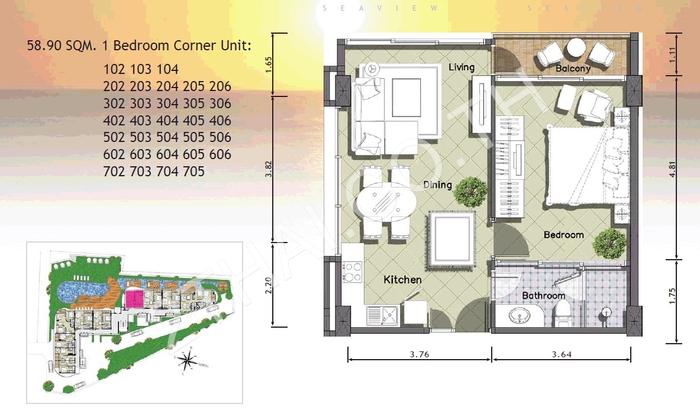 Paradise Ocean View, พัทยา, พัทยาเหนือ - photo, price, location map