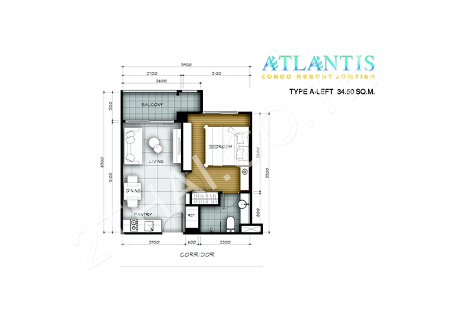 Atlantis Condo Resort, พัทยา, จอมเทียน - photo, price, location map