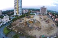 Centara Grand Residence - construction site aerial photos