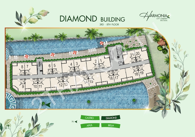 Harmonia City Garden Pattaya, พัทยา, พัทยาใต้ - photo, price, location map