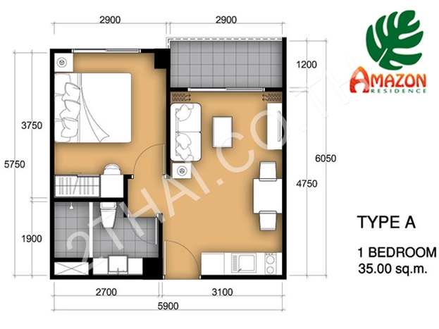 Amazon Residence, พัทยา, จอมเทียน - photo, price, location map