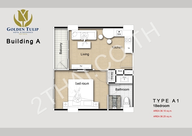 Golden Tulip Residence Pattaya, พัทยา, พัทยากลาง - photo, price, location map
