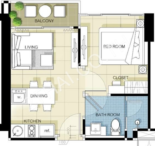 Porchland 5 La Santir, พัทยา, นาจอมเทียน - photo, price, location map