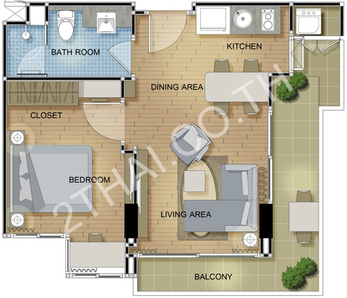 Porchland 6 The Feelture, พัทยา, นาจอมเทียน - photo, price, location map