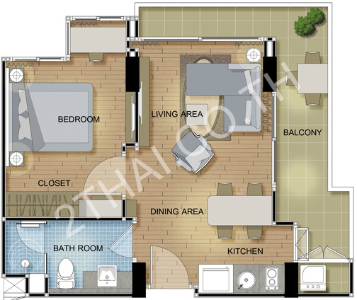 Porchland 6 The Feelture, พัทยา, นาจอมเทียน - photo, price, location map