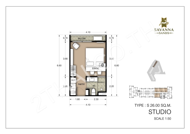 Savanna Sands Condo, พัทยา, จอมเทียน - photo, price, location map