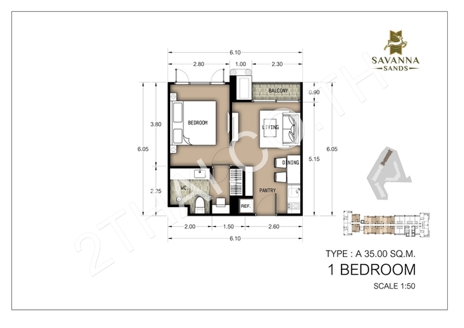 Savanna Sands Condo, พัทยา, จอมเทียน - photo, price, location map