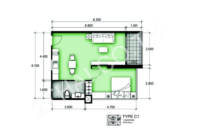 Amari Residences Pattaya, พัทยา, พระตำหนัก - photo, price, location map
