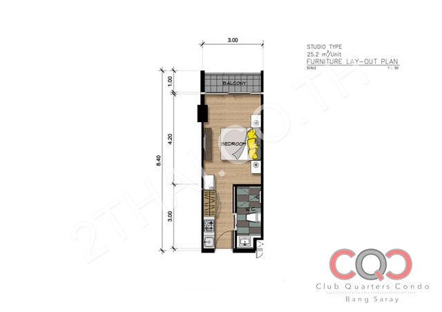 Club Quarters Condominium Bang Saray, พัทยา, บางเสร่ - photo, price, location map
