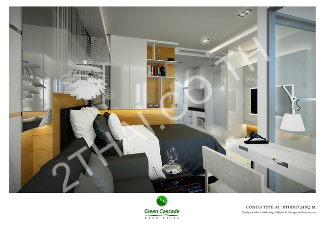 Green Cascade Condominium, พัทยา, บางเสร่ - photo, price, location map