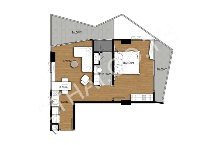 Acqua Condominium, พัทยา, จอมเทียน - photo, price, location map