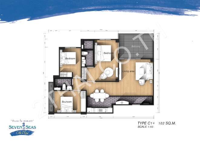 Seven Seas Côte d'Azur, พัทยา, นาจอมเทียน - photo, price, location map
