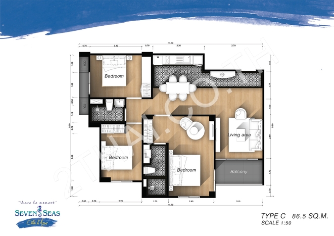Seven Seas Côte d'Azur, พัทยา, นาจอมเทียน - photo, price, location map