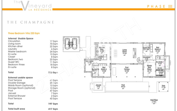 The Vineyard La Residence, พัทยา, พัทยาตะวันออก - photo, price, location map