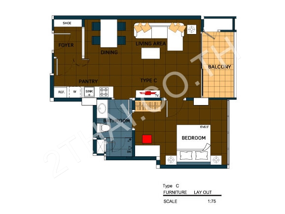 Beach Front Jomtien Residence, พัทยา, นาจอมเทียน - photo, price, location map