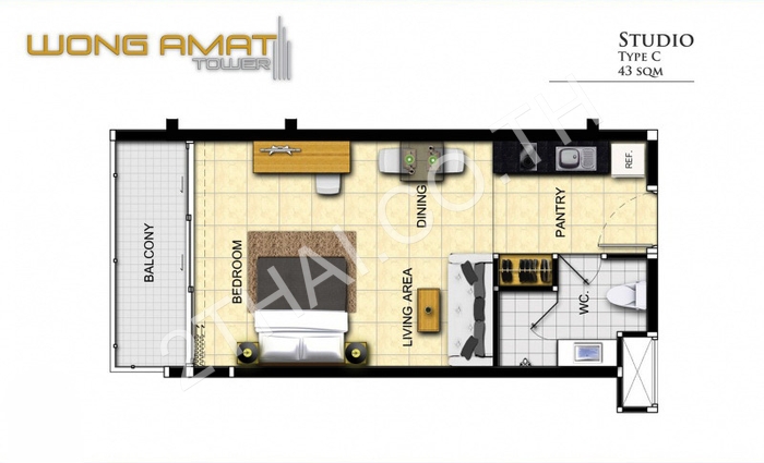 Wong Amat Tower, พัทยา, พัทยาเหนือ - photo, price, location map