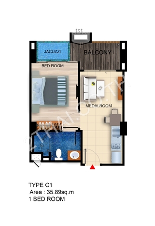 De Amber Condo Bang Saray, พัทยา, บางเสร่ - photo, price, location map