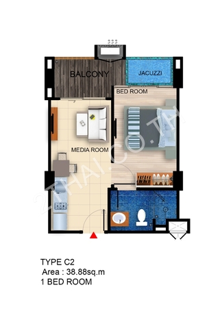 De Amber Condo Bang Saray, พัทยา, บางเสร่ - photo, price, location map