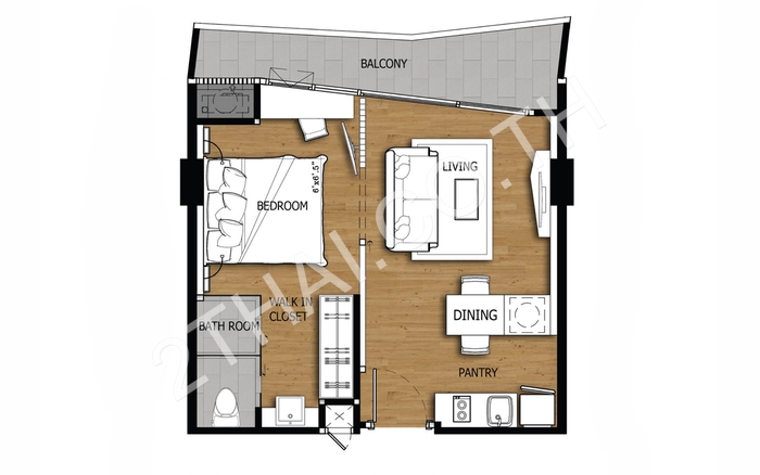 Acqua Condominium, พัทยา, จอมเทียน - photo, price, location map