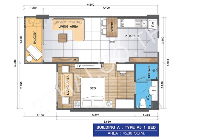Whale Marina Condo Pattaya, พัทยา, นาจอมเทียน - photo, price, location map
