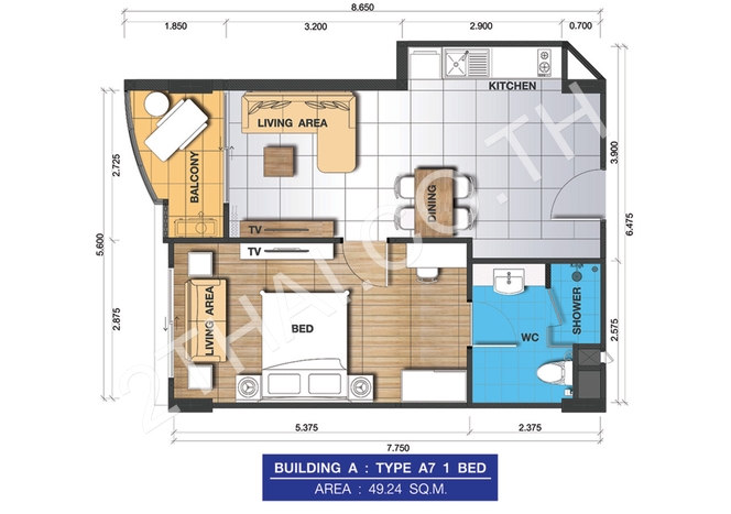 Whale Marina Condo Pattaya, พัทยา, นาจอมเทียน - photo, price, location map