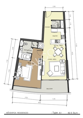 Mövenpick Residences Pattaya, พัทยา, นาจอมเทียน - photo, price, location map
