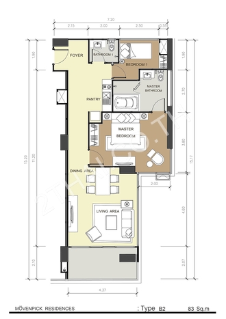 Mövenpick Residences Pattaya, พัทยา, นาจอมเทียน - photo, price, location map