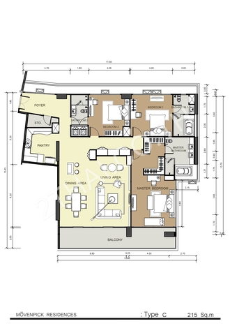 Mövenpick Residences Pattaya, พัทยา, นาจอมเทียน - photo, price, location map