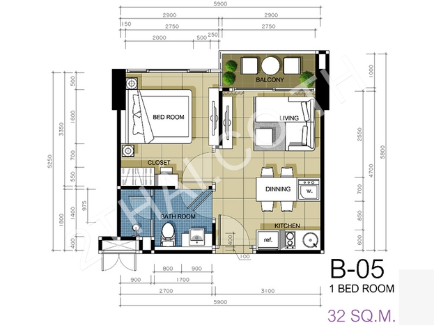Porchland 5 La Santir, พัทยา, นาจอมเทียน - photo, price, location map