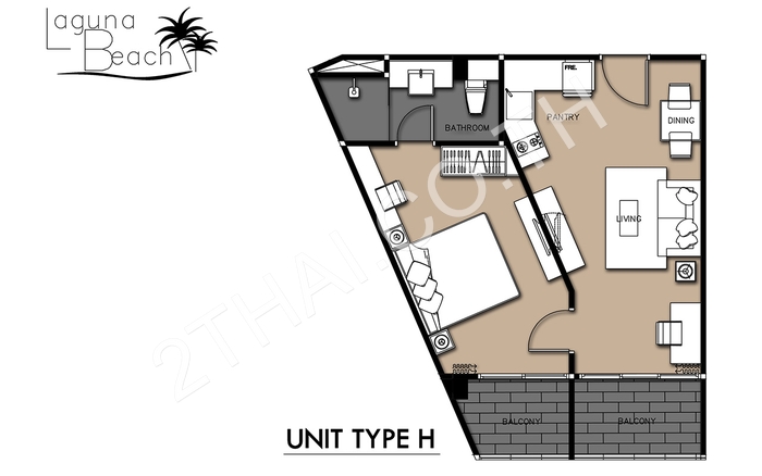 Laguna Beach Resort 2, พัทยา, จอมเทียน - photo, price, location map