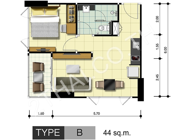 Dusit Grand Condo View, พัทยา, จอมเทียน - photo, price, location map