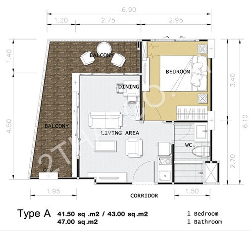 Estanan Condo, พัทยา, พระตำหนัก - photo, price, location map