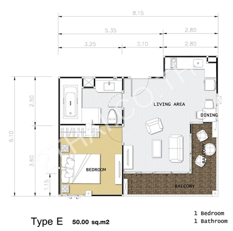 Estanan Condo, พัทยา, พระตำหนัก - photo, price, location map