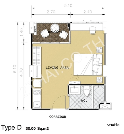 Estanan Condo, พัทยา, พระตำหนัก - photo, price, location map