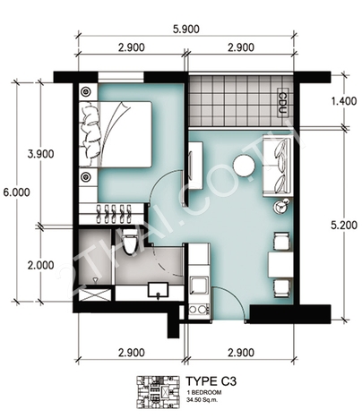 Amari Residences Pattaya, พัทยา, พระตำหนัก - photo, price, location map