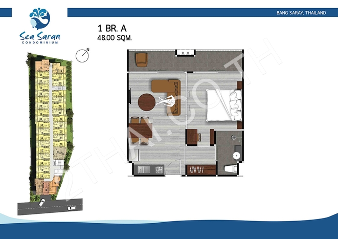 Sea Saran Condominium, พัทยา, บางเสร่ - photo, price, location map