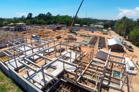 Mountain Village - aerial photos of construction