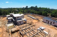 Mountain Village - aerial photos of construction