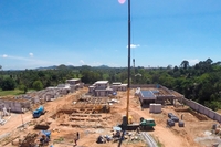 Mountain Village - aerial photos of construction