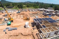 Mountain Village - aerial photos of construction