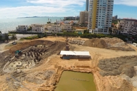 Centara Grand Residence - construction site aerial photos