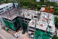 Beach 7 Condominium - photos of construction site