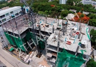 Beach 7 Condominium - photos of construction site