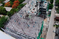 Beach 7 Condominium - photos of construction site