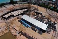 Centara Grand Residence - construction site aerial photos