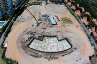 Centara Grand Residence - construction site aerial photos