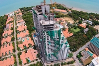 The Peak Towers - photos of construction