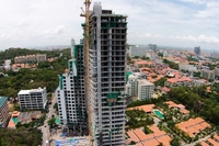 The Peak Towers - photos of construction