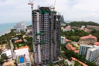 The Peak Towers - photos of construction