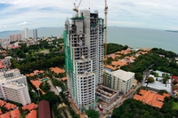 The Peak Towers - photos of construction